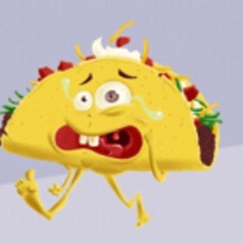 scared taco art 3d print model - Mito3D
