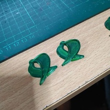 eşarp yüzüğü anahtarı moda kavga mor yeşil anahtar halkası 3d print model - Mito3D