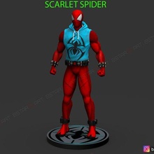 escarlata araña spider hombre maravilla historietas alto calidad 3d impresión modelo superhéroe cifras Acero capitán rojo equipo 3d print model - Mito3D