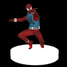 scarlet spider 3d print spider-man mcu ps4 super hero heroes marvel spiderman 3d print model - Mito3D