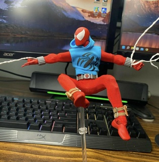 scarlatto uomo Ragno 1 12 testa meraviglia leggende spider man ragno 3d print model - Mito3D