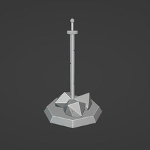 escarlate espada aventura 3d print model - Mito3D