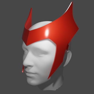 scarlet witch marvel super heroes wandavision headband crown avengers 3d print model - Mito3D