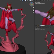 scarlet witch 32mm scale 3d print model - Mito3D
