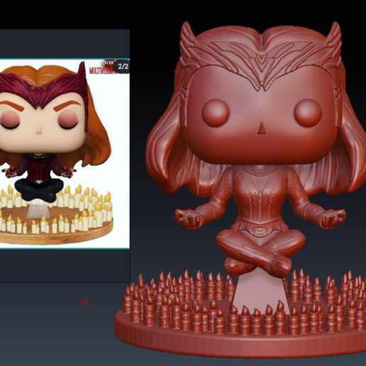 scarlet witch funko 3D print model - Mito3D