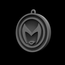 scarlet witch logo art marvel keychain superhero ironman thor spiderman deadpool america captain panther black hydra antman hulk loki mcu 3d print model - Mito3D
