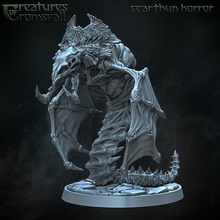 scarthyn horror games board game tabletop 28mm 32mm creature monster kickstarter dragon pre-supported minature 3d print model - Mito3D