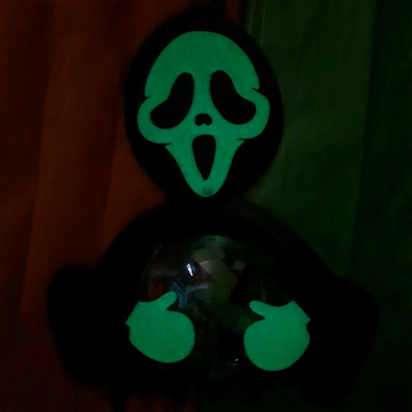 assustador Bruxas macaco oogie boogie doces fantasma Outubro verde fluorescente 3D print model - Mito3D