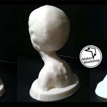scary alien lord art creatures head 3d print model - Mito3D