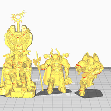 scary chaos space man lord wargaming 3d print model - Mito3D