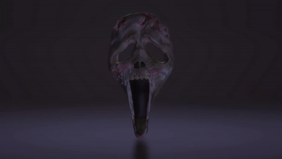 miedo horror muertos vivientes gritar fantasma cara máscara cosplay zombi Víspera Santos 3d print model - Mito3D