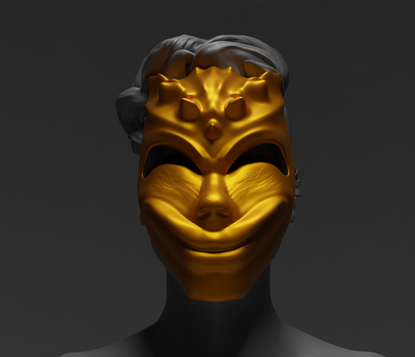 miedo película cosplay cara máscara 3d impresión modelo stl susto casco disfraz personaje horror víspera santos ciencia fi 3d print model - Mito3D