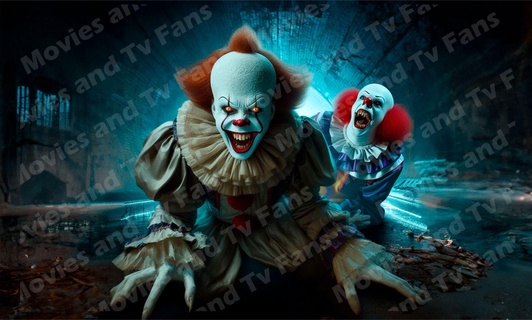 miedo pennywise Lith lámpara + hd imagen 3d print model - Mito3D