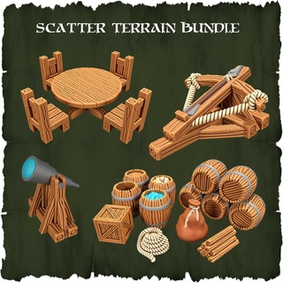 scatter terrain bundle - tabletop dnd rpg Game hammer boardgame boardgames tiles war 30k miniatures 40 dungeons and dragons k 28mm wargaming 0k fantasy skull dragon 3d print model - Mito3D