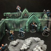 scatterblocks technogothic walls 28mm32mm scale game 40k architecture boardgame boardgames buildings fantasy gaming infinity killteam kill team miniature miniatures 28mm necromunda roleplaying rpg scatter terrain scenery science fiction scifi tabletop wargame wargames wargaming warhammer toy 3d print model - Mito3D