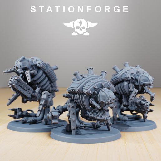 spazzino assassini gioco 40k warhammer servo mech cyborg automi mago impero Mechanicum admech adeptusmechanicus scillasse 3D print model - Mito3D