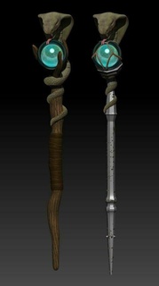 scepter sceptre shaman magic 3d print model - Mito3D