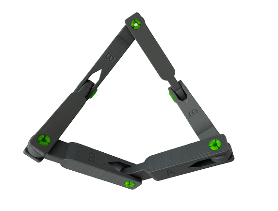 schatz Verknüpfung Bar umstülpbar Würfel invertierbar Dreieck Mathematik Kunst Wissenschaft 3D print model - Mito3D