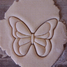 papillon polymère famille biscuit coupeur outil fondant fimo 3d print model - Mito3D