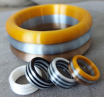babaca anel und bracelete jóias pulseira 3d print model - Mito3D