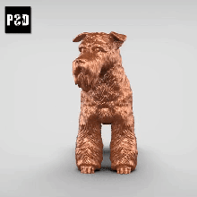 schnauzer v1 art dog animal toy pet figurines 3d print model - Mito3D