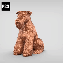 Schnauzer v2 Arte perro animal juguete mascota figuritas 3d print model - Mito3D