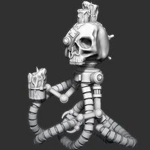 scholar's assistant servo skull v2 game warhammer warhammer40k servoskull servitor spacemarine 3d print model - Mito3D