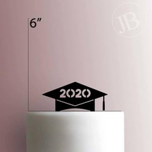 school hat 2020 graduation home cake topper happy birthday cakes decoration house end year 3d print model - Mito3D