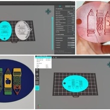 colegio llave cadena joyería colgante resina llavero eligoo anycubic Arte espalda profesores lapices decoración regalo 3d print model - Mito3D