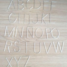school lettering teachers light table letters education material 3d print model - Mito3D