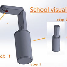 Schule visualizer design Projekt Kunst 3d print model - Mito3D