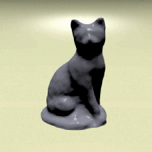 csdu dinger cat art chat animale la decorazione tabella office nessun supporto casa gattino 3d print model - Mito3D