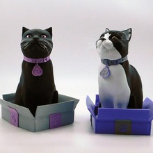 schrodinky culti gatto collare di medaglie art cults3d singolo estrusione doppia 3d print model - Mito3D