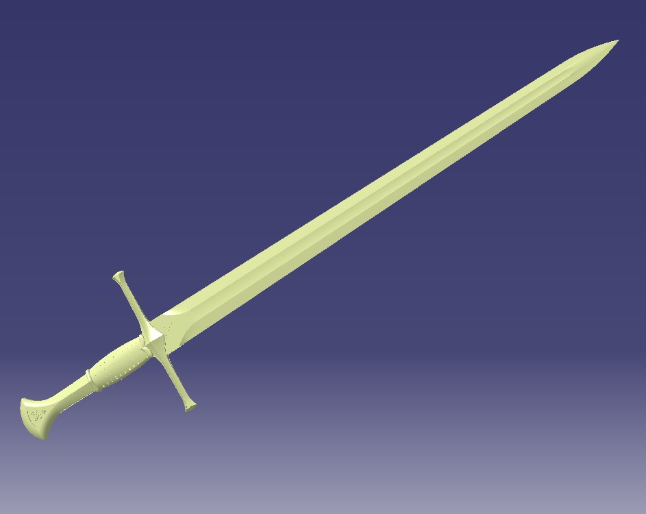 épée 3D print model - Mito3D