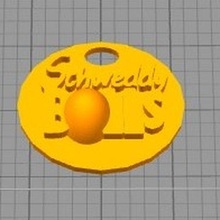 schwety balls keychain 3d print model - Mito3D