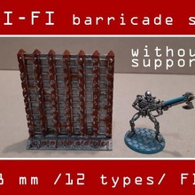 sci fi barricada conjunto 3d print model - Mito3D