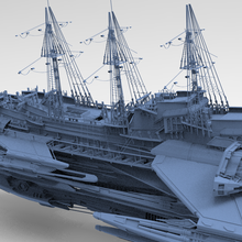 sci capitaine barbe noire navire 3d print model - Mito3D
