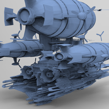 sci-fi cargo ship 4 3d print model - Mito3D