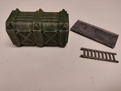 sci-fi container + extras 28mm wargaming support free 28 terrain warhammer necro necromunda wh 3d print model - Mito3D