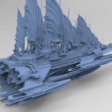 sci fi imparatorlar yüzgeç gemi Saray 2 3d print model - Mito3D
