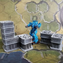sci-fi offices 6mm 1 285 scale gaming terrain battletech epic40k 1/285 wargame 3d print model - Mito3D