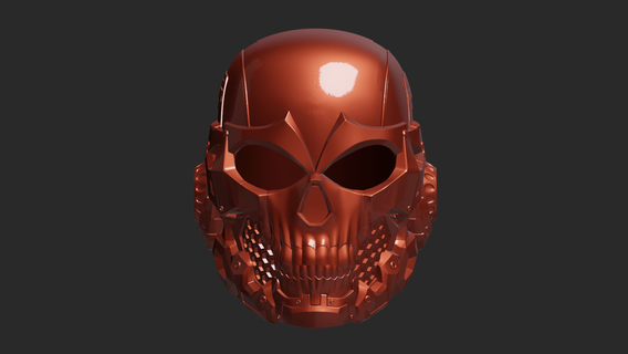 sci-fi skull helmet printable print stl art toy strikeball cosplay printing 3d 3d print model - Mito3D
