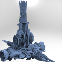 sci-fi structure series detailed 2 architecture tatooine starwars space gonk ship mountain rocks alien architectural ruin sci fi 3d print model - Mito3D