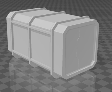 sci fi iso Container Kiste Lager modern Terrain Gebäude Konstruktion 3d print model - Mito3D