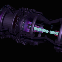 bilim fi Uzay Demir piston mimari sci 3d oyun orta poli matematik 3d print model - Mito3D