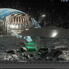 ciencia fi astronave espacio fantasía arquitectura estrellas guerras juegos 3d print model - Mito3D