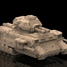 sci fi tanque batalha desgastado scifi detalhado tampo mesa 3d print model - Mito3D