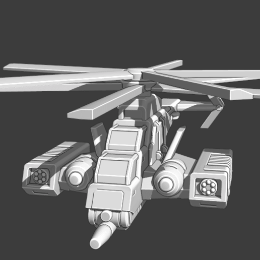 sci vtol Jeu 6mm wargaming Véhicules 3D print model - Mito3D