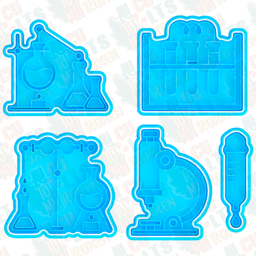 science cookie cutter set