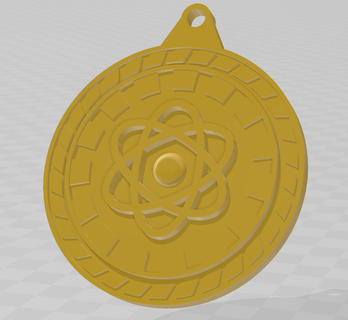 Ciência medalha escola física 3d print model - Mito3D